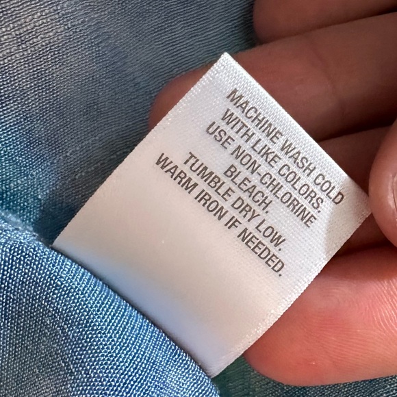 Women's watercolor long sleeve Button Up Blouse Pleated detailing 3X #1629 - Picture 6 of 10